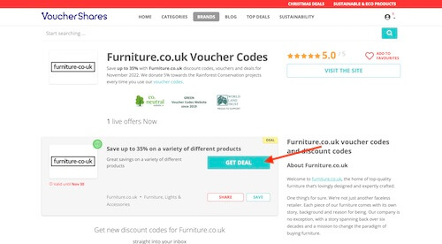 Furniture.co.uk discount code
