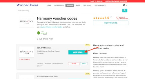 Harmony-voucher-code