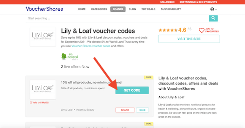 Lily & Loaf voucher code