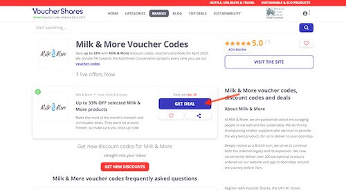 Milk & More discount code