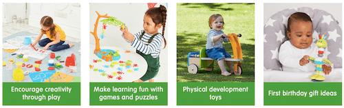  The Early Learning Centre choice of toys 