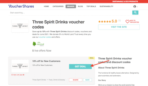Three Spirit Drinks discount code