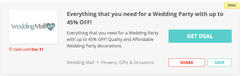 Wedding Mall voucher codes