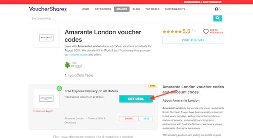 Amarante-London-discount-code