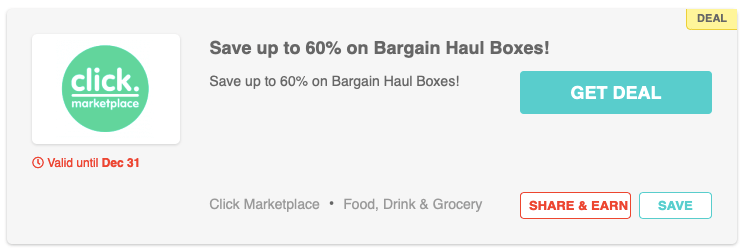 bargain food boxes