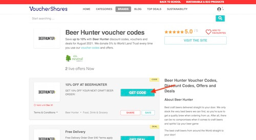 Beer Hunter voucher code
