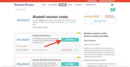 Bluebell discount code