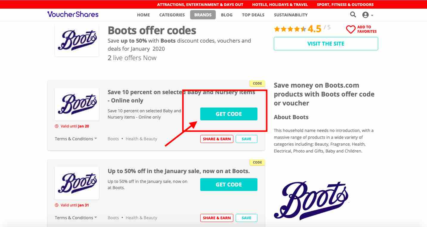 Boots Offer Codes and Deals