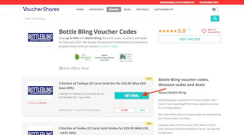 Bottle Bling voucher code