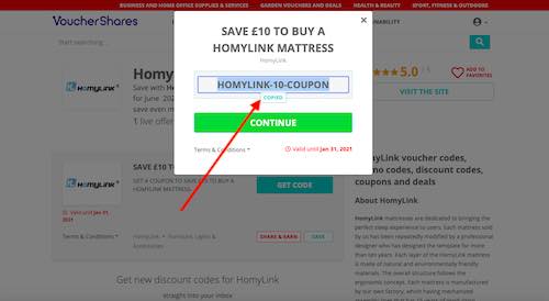Copy HomyLink discount code