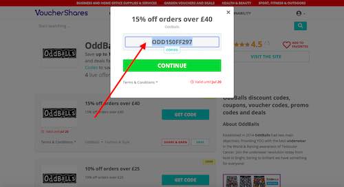 Copy OddBalls discount code