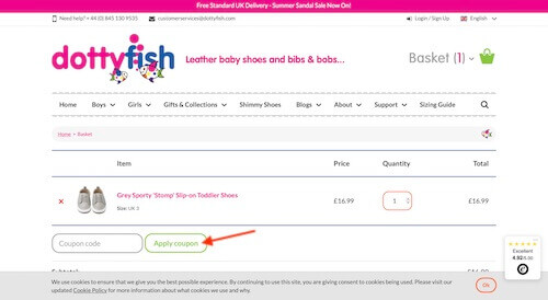 Dotty Fish discount code savings