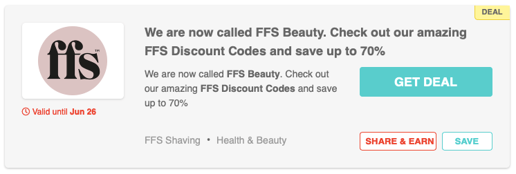 FFS Beauty Deals