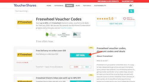 Freewheel voucher code