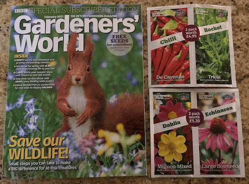 BBC Gardener’s World magazine subscription
