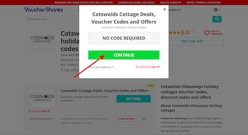 Get Cotswolds Hideaways holiday cottages voucher code