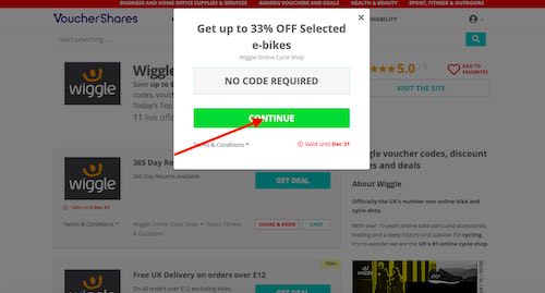 Get Wiggle Online Cycle Shop discount code or deal