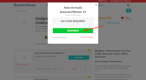 Go to the Designer Childrenswear website