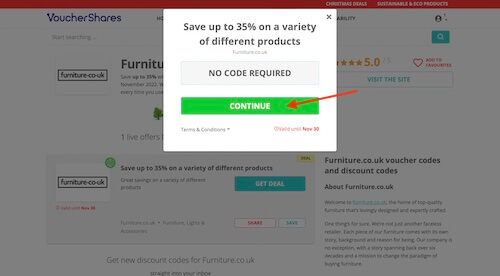 Go to the Furniture.co.uk website