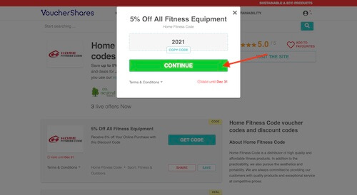 Go to the Home Fitness Code website