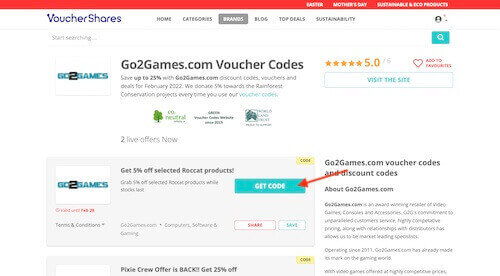 Go2Games.com voucher code