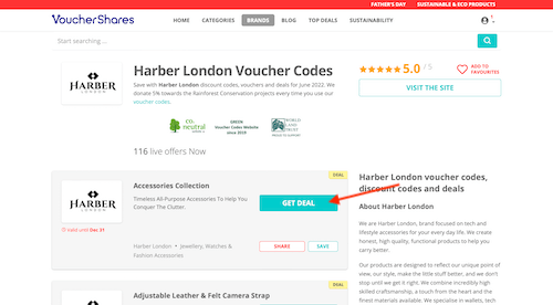 Harber London voucher code