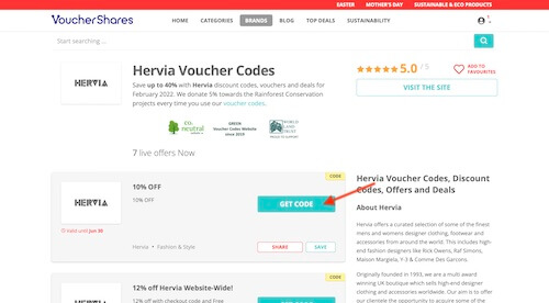 Hervia voucher code