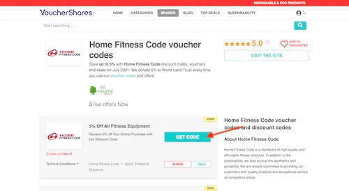 Home Fitness Code discount code