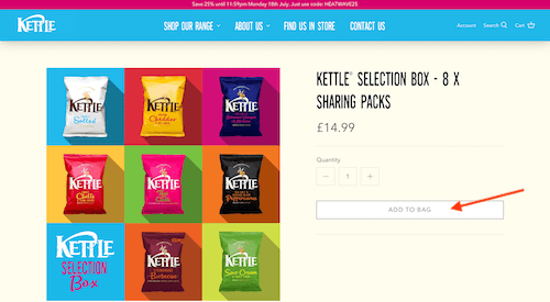 Kettle Chips shopping bag