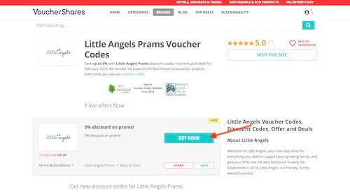 Little Angels Prams voucher code