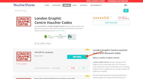 London Graphic Centre voucher code