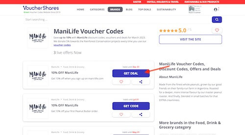 ManiLife voucher code