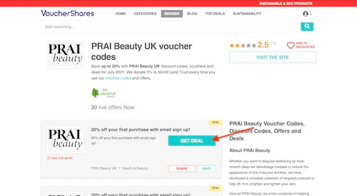 PRAI Beauty discount code