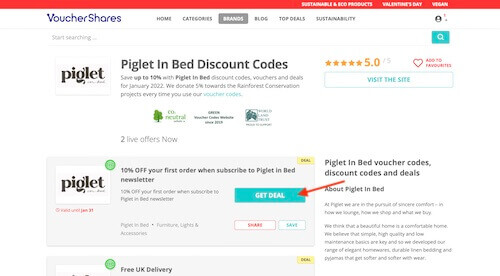 Piglet In Bed discount code