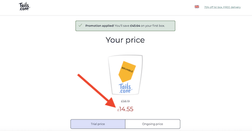 Select Tails.com products