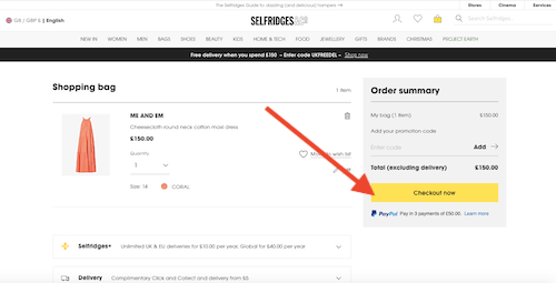 Selfridges promotion code discount