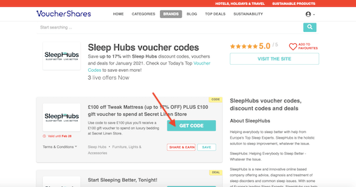 Sleep Hubs voucher code
