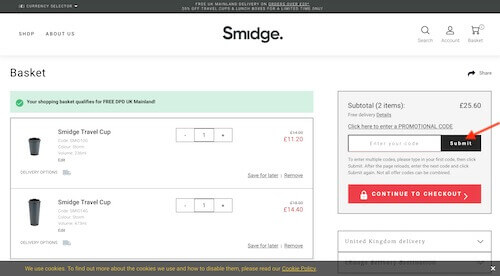 Smidge voucher code discount