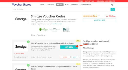 Smidge voucher code