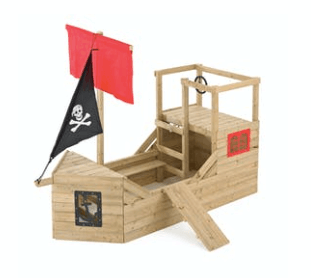 TP Pirate Galleon wooden playhouse boat
