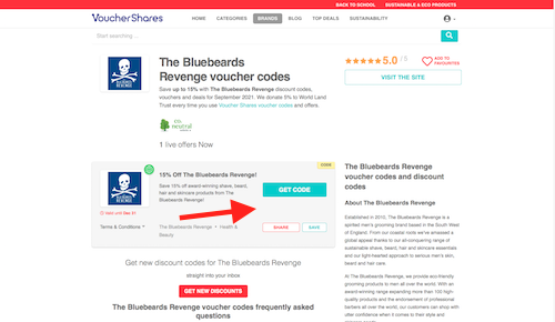 he Bluebeards Revenge voucher codes page