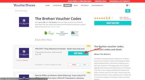 The Brehon voucher code