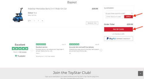 Toy Star voucher code discount