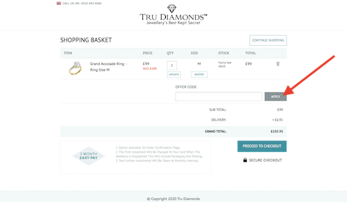 Tru Diamonds discount code discount