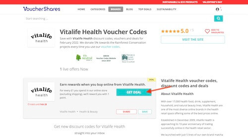 Vitalife Health voucher code