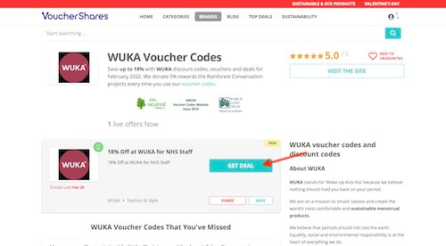 WUKA voucher code