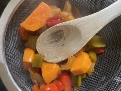 cooked veg