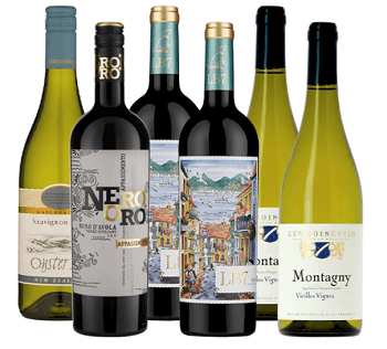 Majestic wine selection of white and red wines 